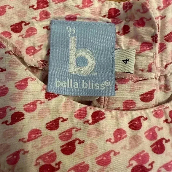 Bella Bliss Pink Whale Top size 4 - Picture 3 of 7